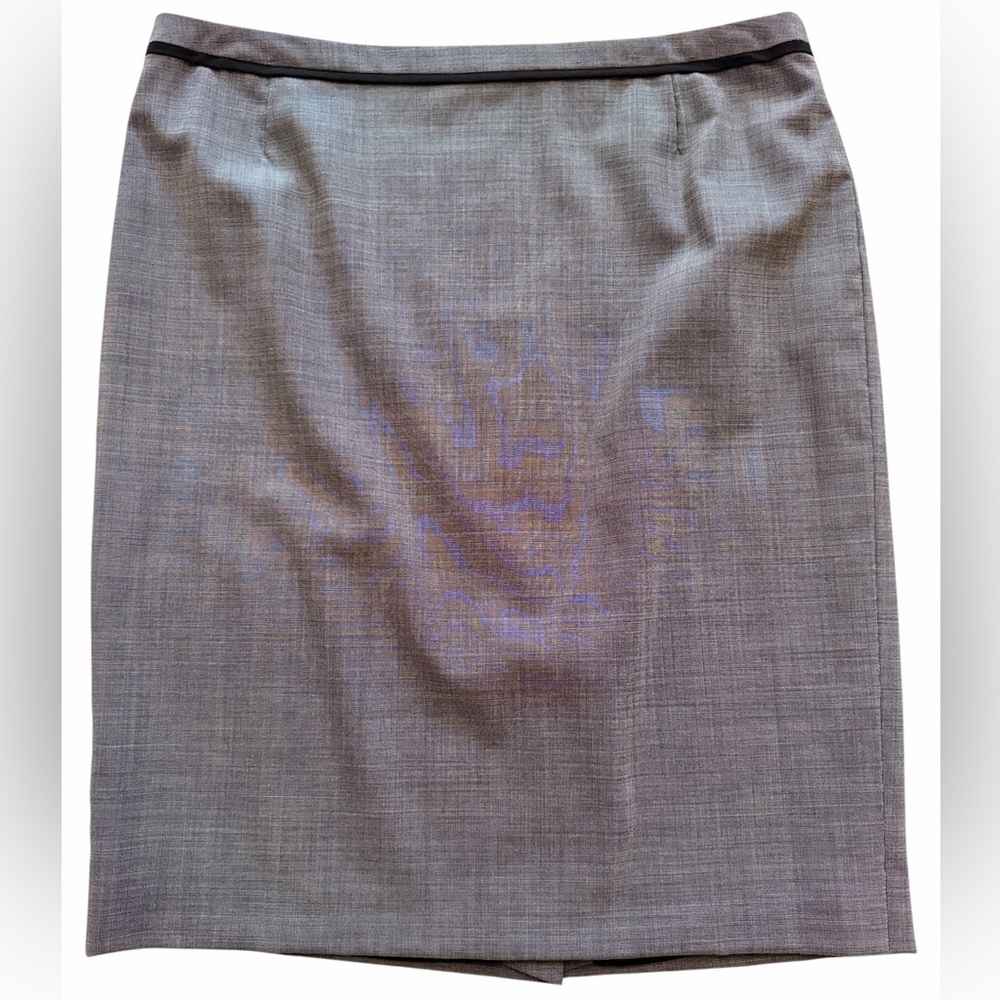 Hugo Boss Black/White Wool Blend Pencil Skirt 12